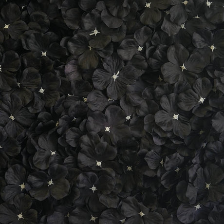 4 Pc Hydrangea Flower Wall Mat Backdrop 11 Sq ft Black - YauSpark