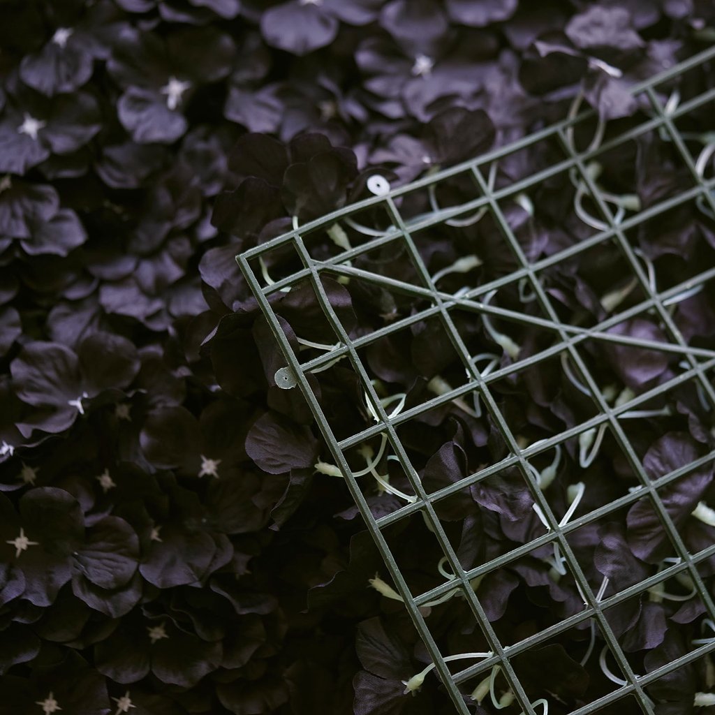 4 Pc Hydrangea Flower Wall Mat Backdrop 11 Sq ft Black - YauSpark