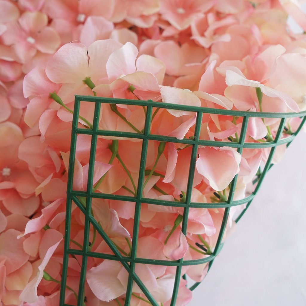 4 Pc Hydrangea Flower Wall Mat Backdrop 11 Sq ft Blush - YauSpark
