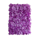 4 Pc Hydrangea Flower Wall Mat Backdrop 11 Sq ft Purple - YauSpark