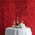4 Pc Hydrangea Flower Wall Mat Backdrop 11 Sq ft Red - YauSpark