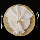 4 Pc Plated Spiral Aluminum Napkin Rings Rose Gold - YauSpark
