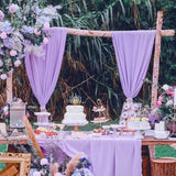 4 - Way Stretch Spandex Backdrop Drape Curtain Light Purple - YauSpark