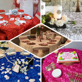 Satin Round Tablecloth 130" Royal Blue