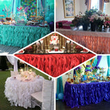Curly Willow 14ft Table Skirt Skin Powder