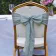 5 Pc Cotton Chair Sashes 7"x100" Light Green - YauSpark
