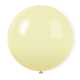 5 Pc Macaroon Yellow Latex Helium, Air or Water Balloons 36" - YauSpark