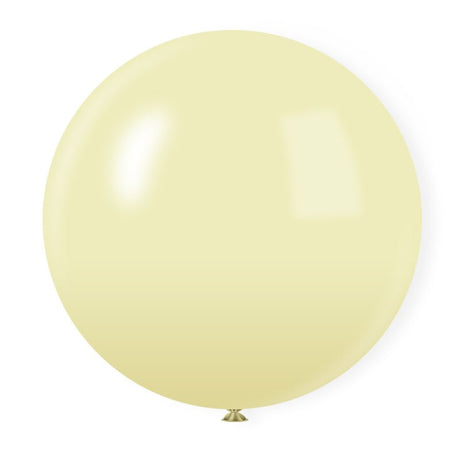 5 Pc Macaroon Yellow Latex Helium, Air or Water Balloons 36" - YauSpark