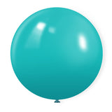 5 Pc Matte Caribbean Blue Latex Helium, Air or Water Balloons 36" - YauSpark