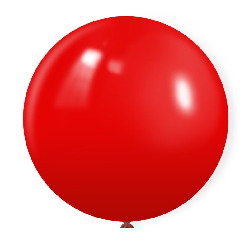 5 Pc Matte China Red Latex Helium, Air or Water Balloons 36" - YauSpark