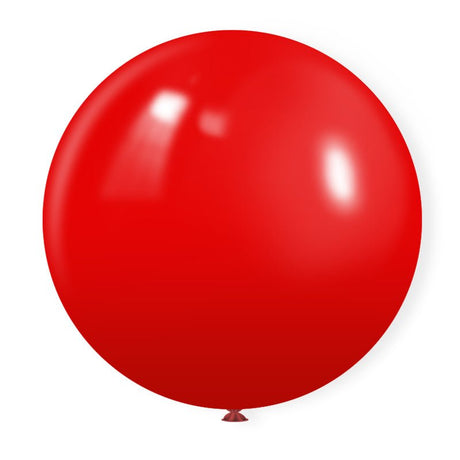 5 Pc Matte China Red Latex Helium, Air or Water Balloons 36" - YauSpark