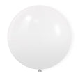 5 Pc Matte White Latex Helium, Air or Water Balloons 36" - YauSpark