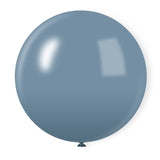 5 Pc Pastel Dusk Blue Latex Helium, Air or Water Balloons 36" - YauSpark