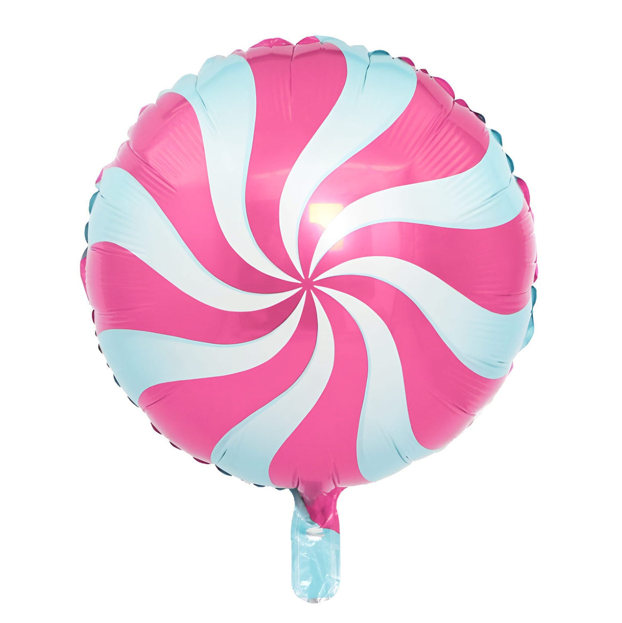 5 Pc Pink Swirl Print Mylar Foil Helium/Air Balloons 18" - YauSpark