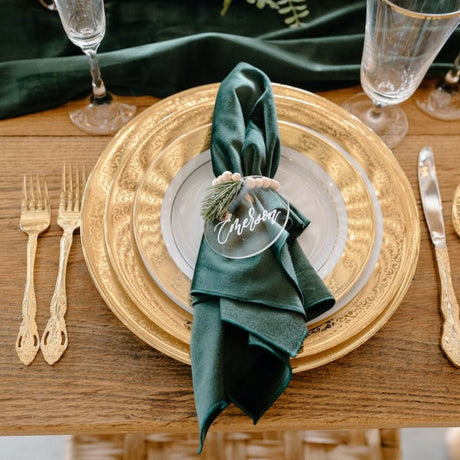 5 Pc Premium Velvet Napkins 18"x18" Red - YauSpark