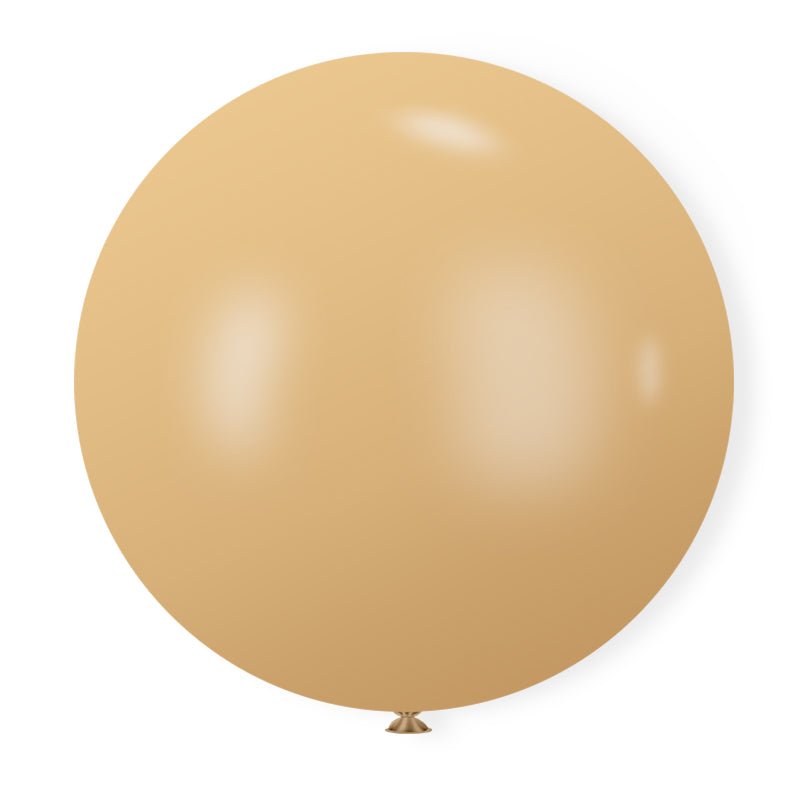 5 Pc Retro Apricot Latex Helium, Air or Water Balloons 36" - YauSpark