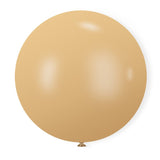 5 Pc Retro Apricot Latex Helium, Air or Water Balloons 36" - YauSpark