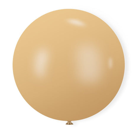 5 Pc Retro Apricot Latex Helium, Air or Water Balloons 36" - YauSpark