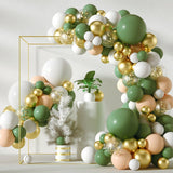 5 Pc Retro Avocado Green Latex Helium, Air or Water Balloons 36" - YauSpark