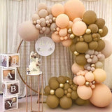 5 Pc Retro Coffee Latex Helium, Air or Water Balloons 36" - YauSpark