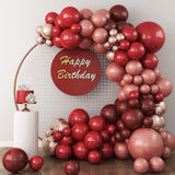 5 Pc Retro Garnet Latex Helium, Air or Water Balloons 36" - YauSpark