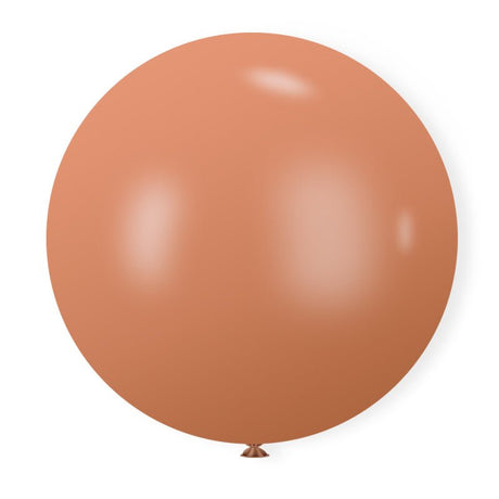 5 Pc Retro Warm Pink Latex Helium, Air or Water Balloons 36" - YauSpark