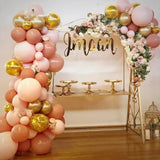 5 Pc Retro Warm Pink Latex Helium, Air or Water Balloons 36" - YauSpark