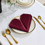 5 Pc Satin Soft Cloth Napkins 17"x17" Green - YauSpark