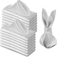 5 Pc Satin Soft Cloth Napkins 17"x17" Silver Gray - YauSpark