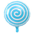 5 Pc Tiffany Blue Candy Striped Mylar Foil Helium/Air Balloons 18" - YauSpark