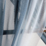 5 Pc Wedding Chiffon Chair Sashes Cover 8"x100" Light Blue - YauSpark