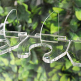 5 - Tier Acrylic Champagne Wall Glass Holder 5ft Clear - YauSpark
