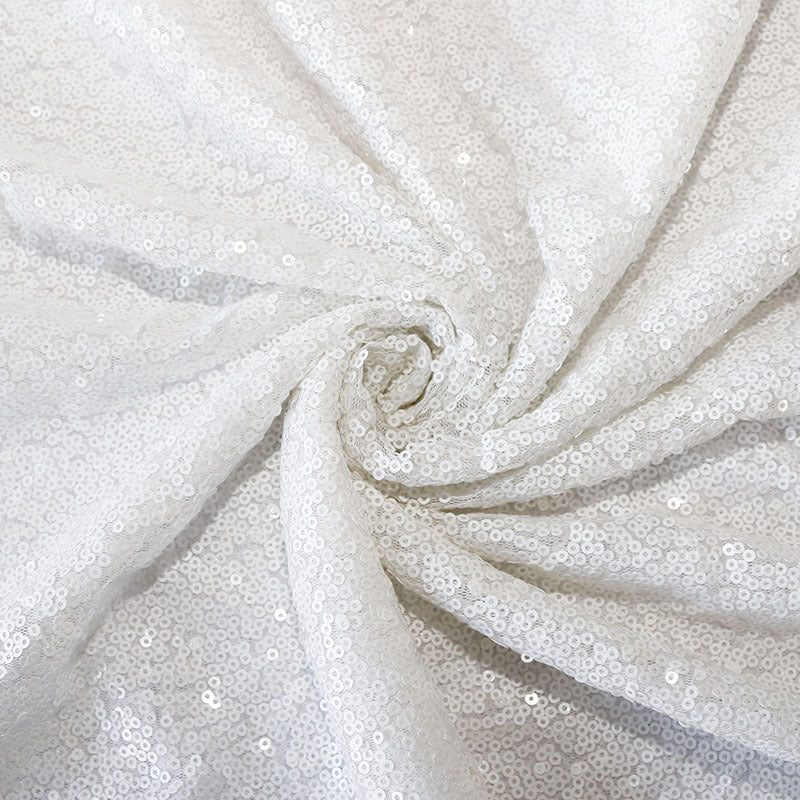 Sequin Round Tablecloth 132" Mint Green