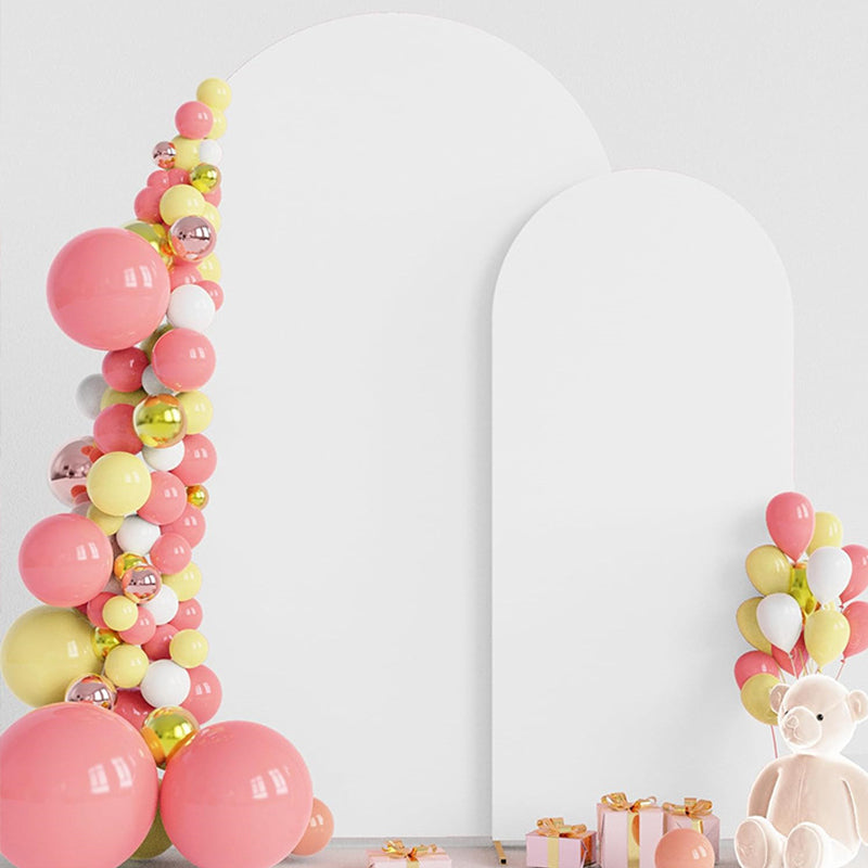 Matte White Polyester Wedding Arch Cover