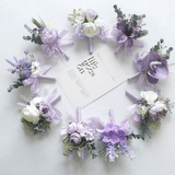 6pcs Wedding Accessories Wrist Corsage Thorn Ball - YauSpark