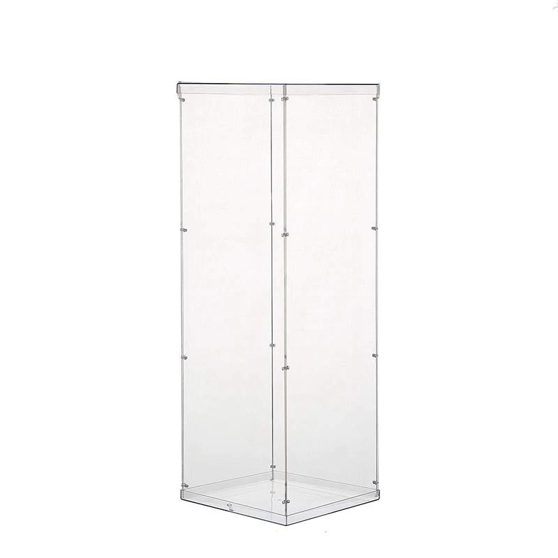 Clear Acrylic Pedestal Riser, Transparent Display Box 32"