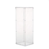 Clear Acrylic Pedestal Riser, Transparent Display Box 32"