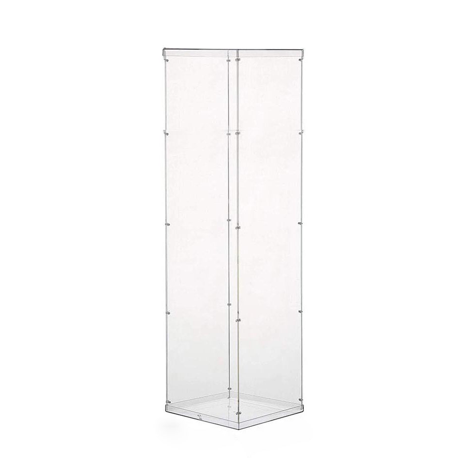 Clear Acrylic Pedestal Riser, Transparent Display Box 40"