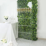 5-Tier Acrylic Champagne Wall Glass Holder 5ft Clear