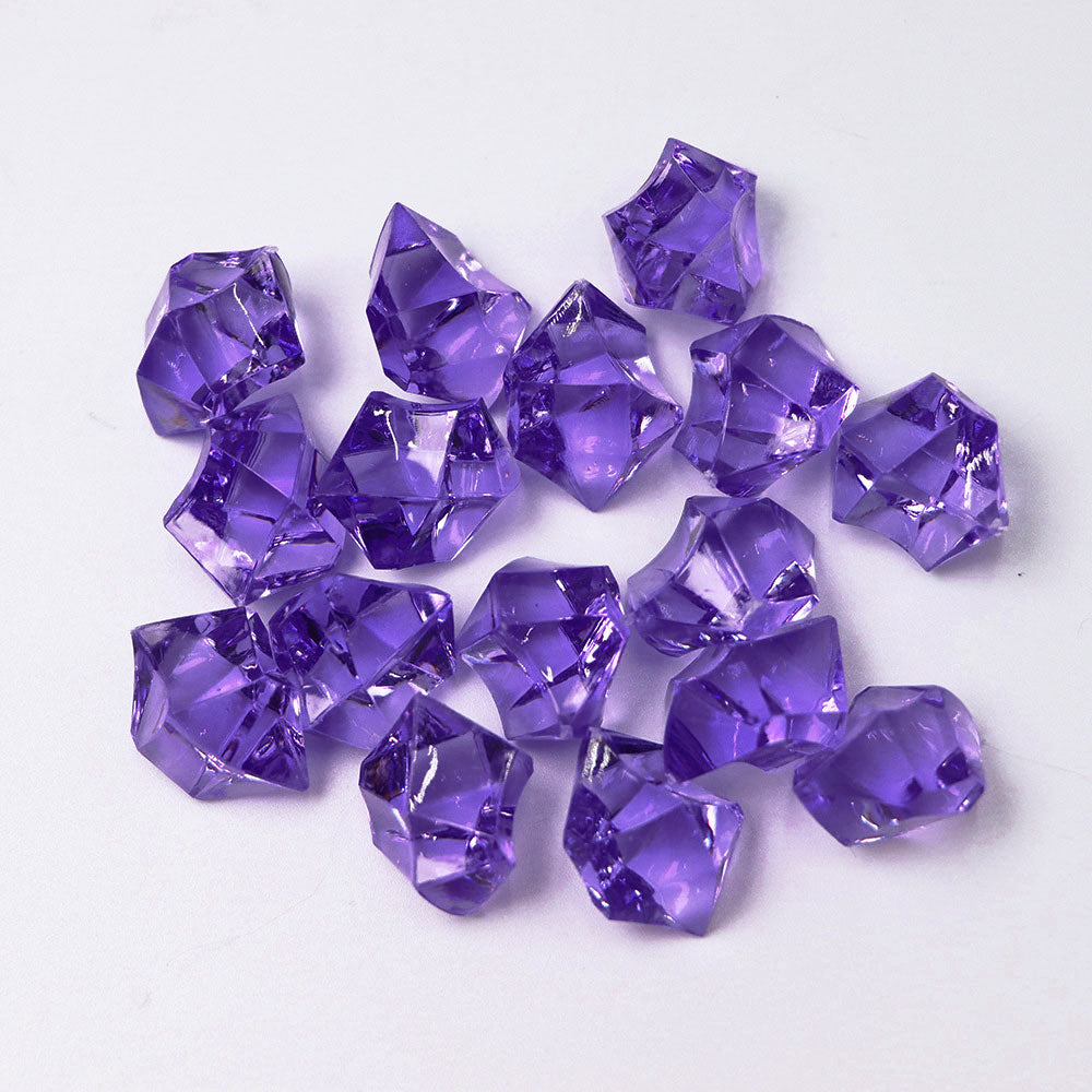 320 Pcs Acrylic Ice Bead Vase Fillers Dark Purple