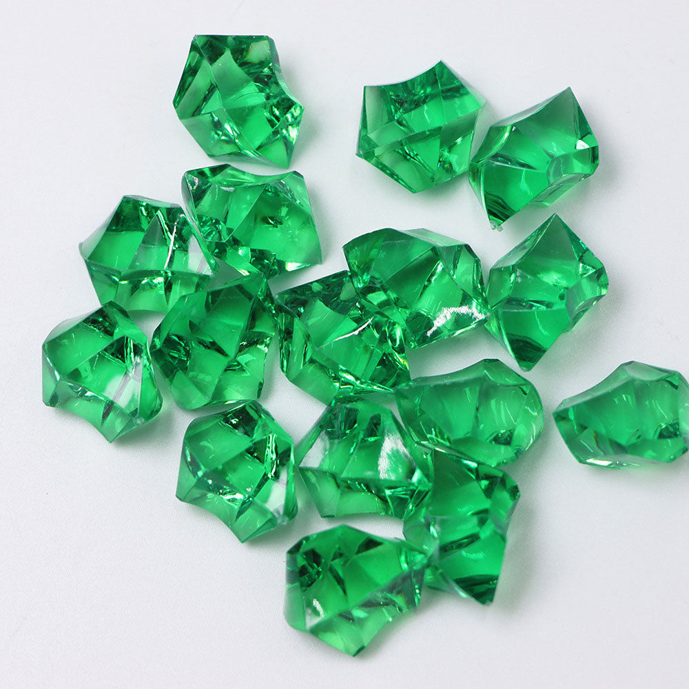 320 Pcs Acrylic Ice Bead Vase Fillers Dark Green