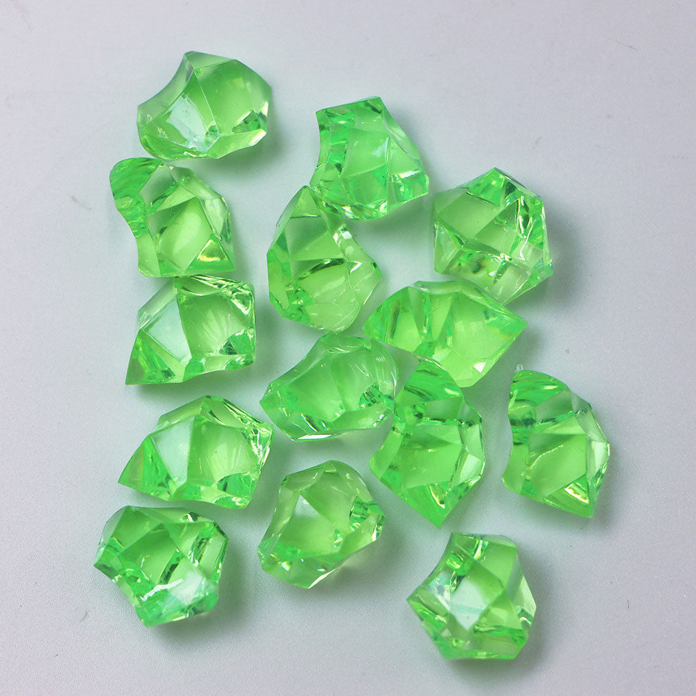 320 Pcs Acrylic Ice Bead Vase Fillers Emerald Green