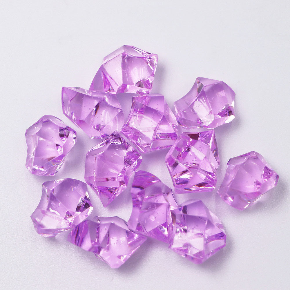 320 Pcs Acrylic Ice Bead Vase Fillers Light Rose Red