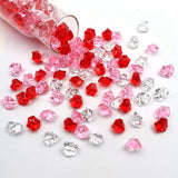 320 Pcs Acrylic Ice Bead Vase Fillers Rose Red