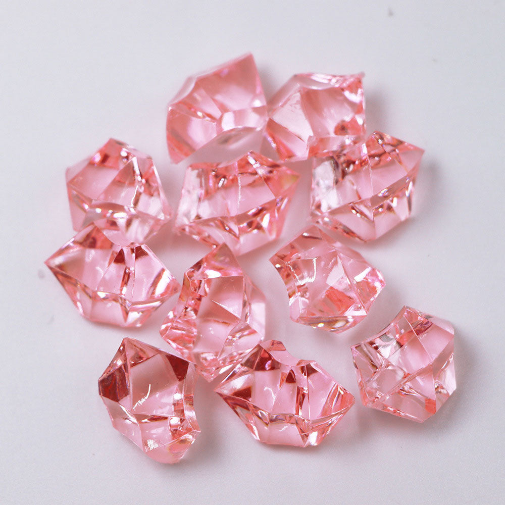320 Pcs Acrylic Ice Bead Vase Fillers Pink