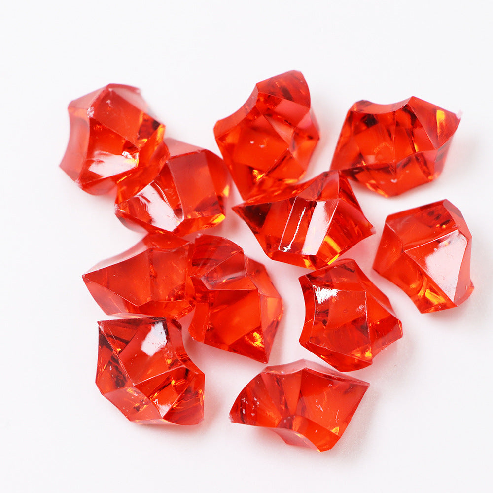 320 Pcs Acrylic Ice Bead Vase Fillers Red