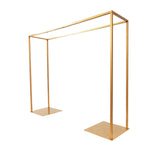 Gold Metal Adjustable Flower Arch Stand 48" Tall Over