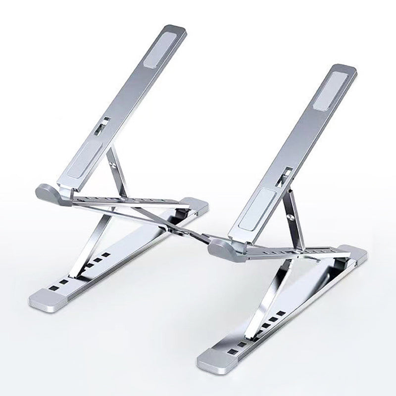 Laptop Stand Adjustable Portable Aluminum Silver