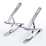Laptop Stand Adjustable Portable Aluminum Silver