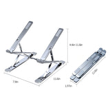 Laptop Stand Adjustable Portable Aluminum Black